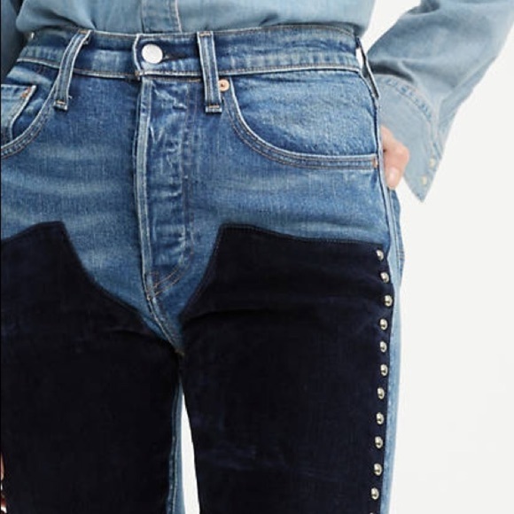 Levi’s Free People Studded Skinny Jeans Womens Size 26 - Picture 5 of 9